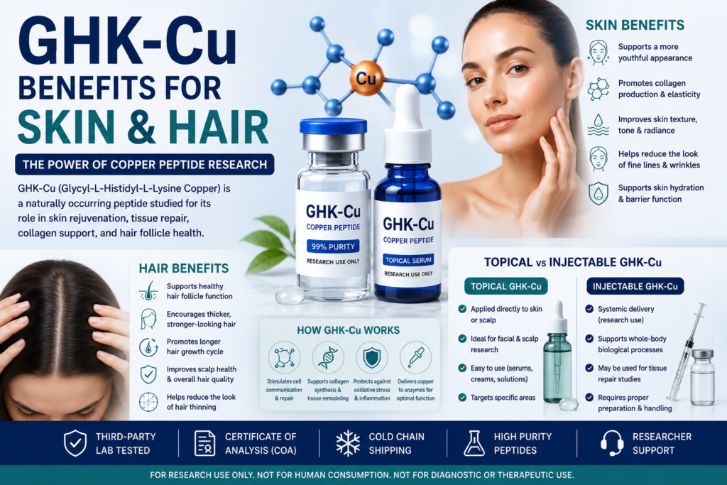 GHK-Cu Benefits for Skin and Hair