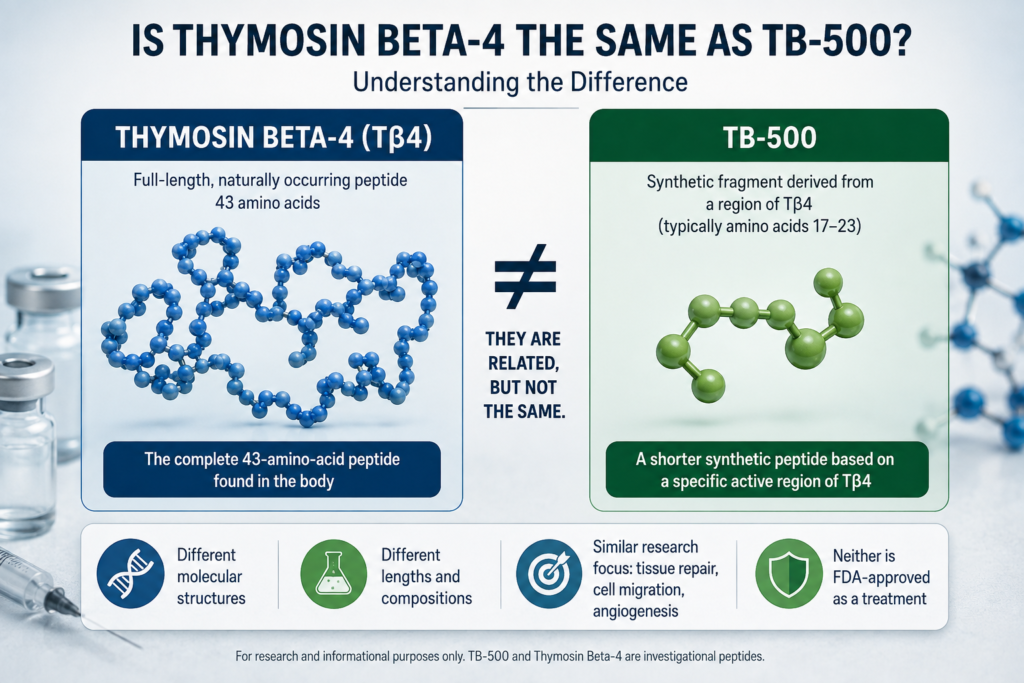 is thymosin beta 4 the same as tb500
