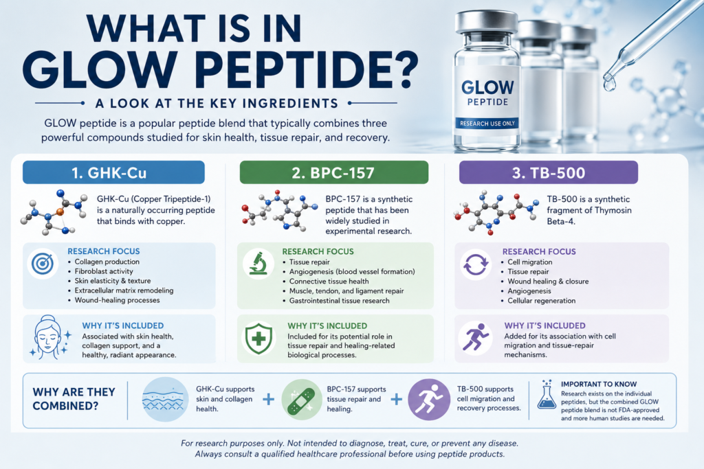 what is in glow peptide
