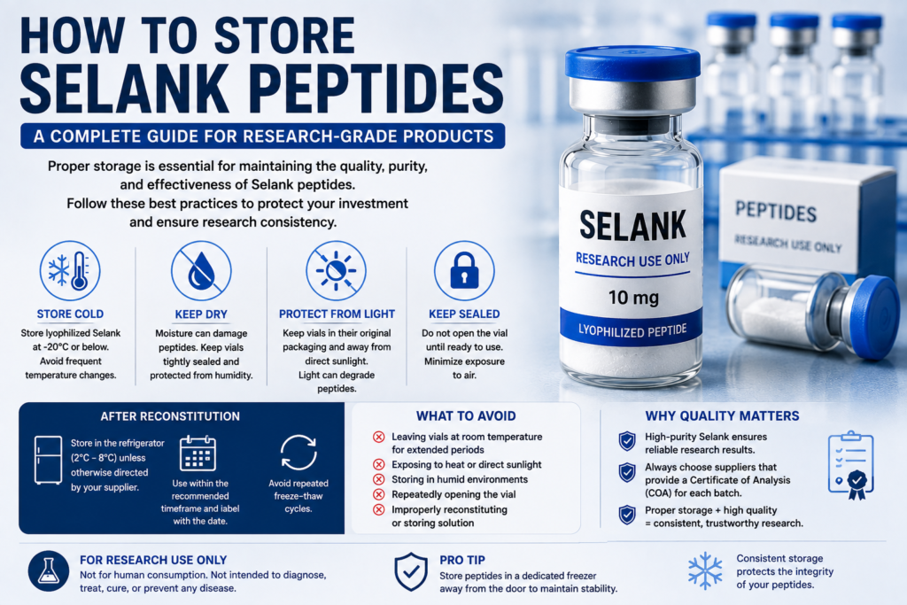 How to Store Selank Peptides